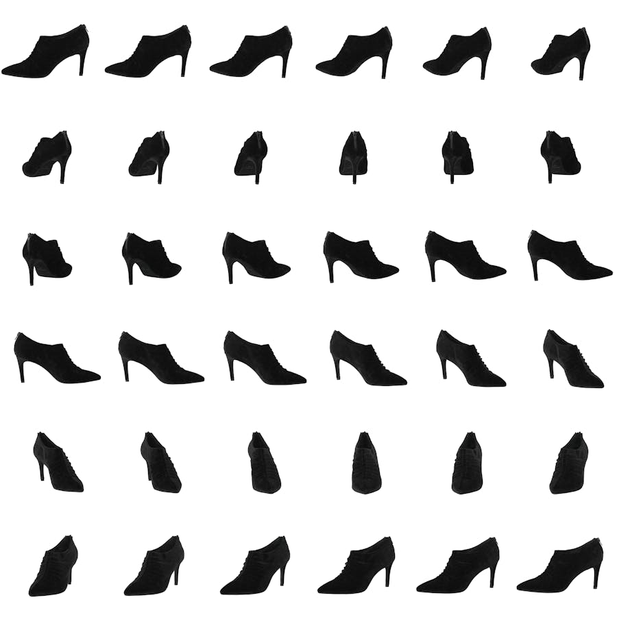 Shoe Stiletto Velvet Black - Bild 8