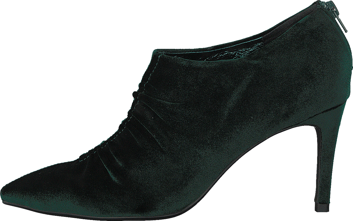 Shoe Stiletto Velvet Dark Green