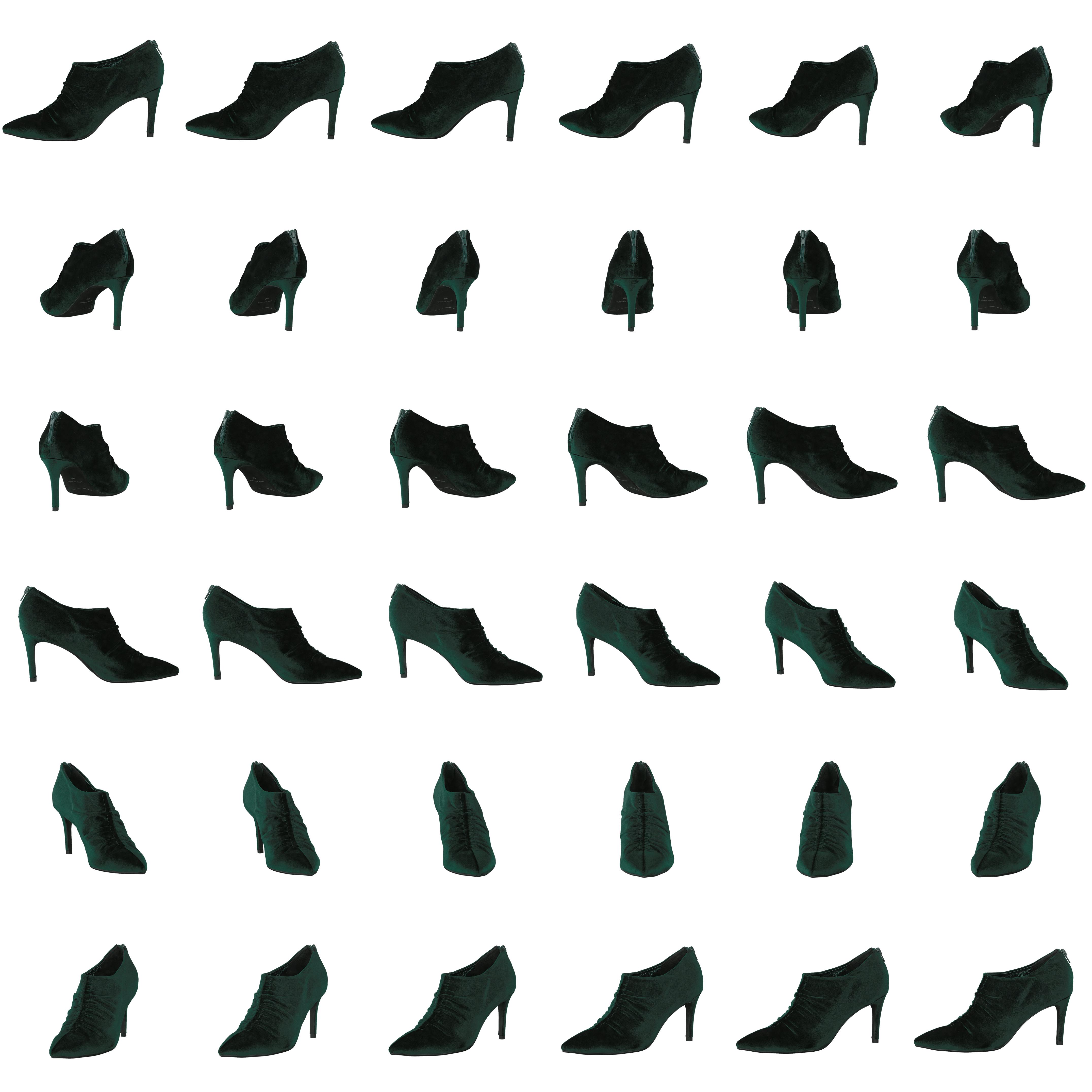 Shoe Stiletto Velvet Dark Green - Bild 8