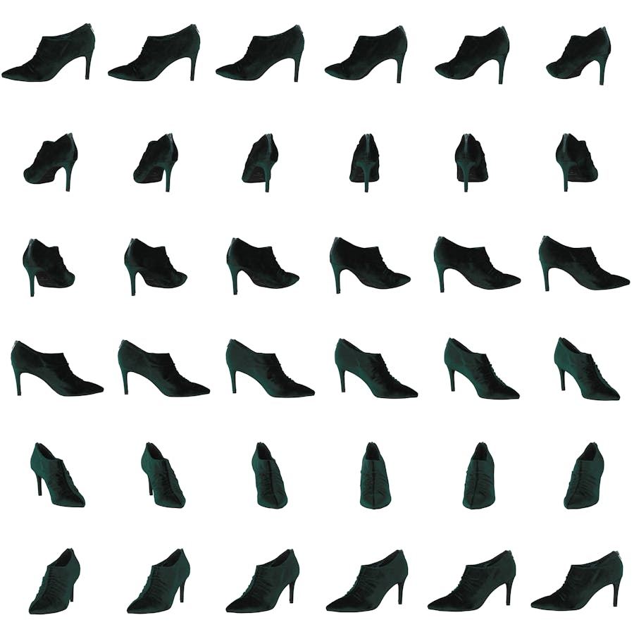 Shoe Stiletto Velvet Dark Green - Bild 8