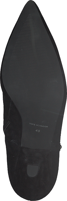 Sofie Schnoor - Boot With Y Studs Silver Black