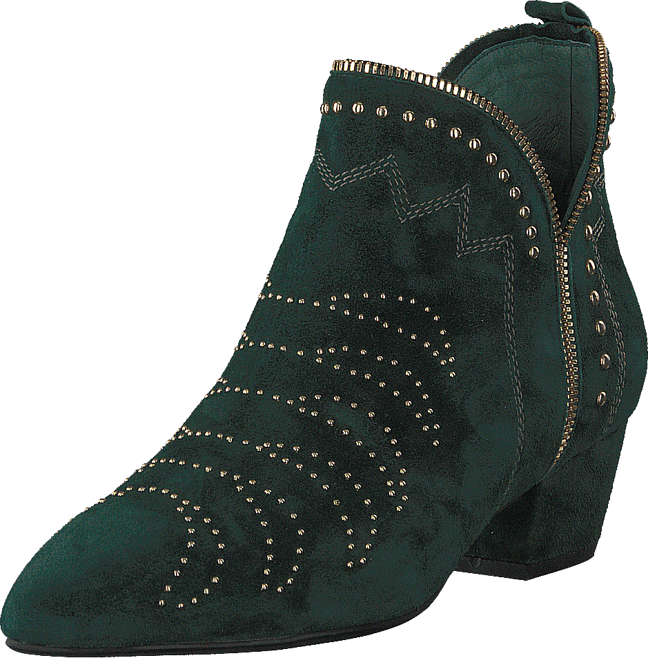 Boot Stitch Suede Dark Green