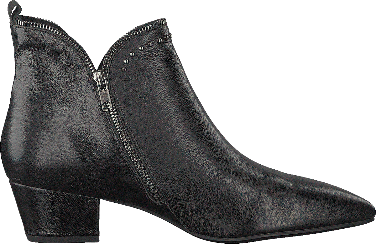 Boot Raw Zip Leather Black