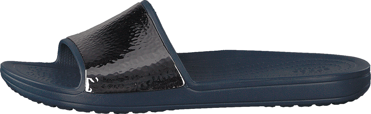 Sloane Hammered Met Slide W Navy/navy