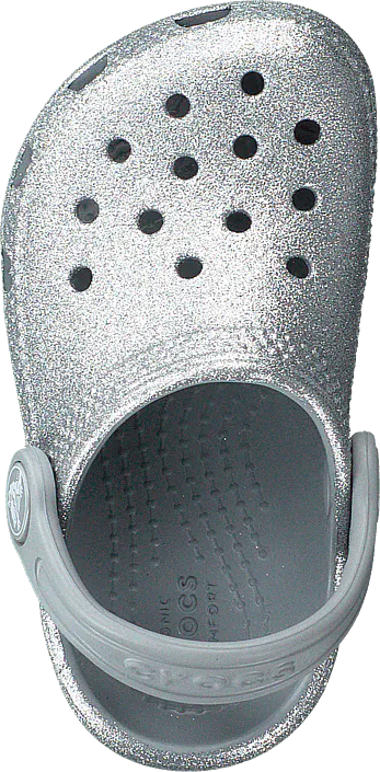 Crocs - Classic Glitter Clog Kids Silver