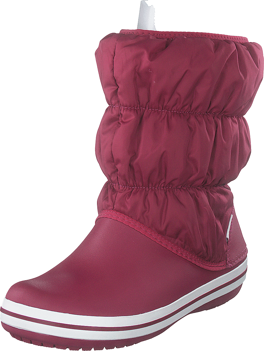 Winter Puff Boot Women Pomegranate/white