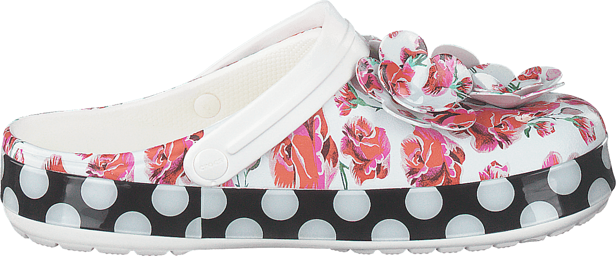 Crocband Timeless Clash Roses Floral/dots