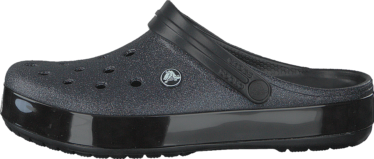 Crocband Glitter Clog Black, Female, Schuhe, Sandalen und Hausschuhe, Sandalen, Schwarz, EU 37/38
