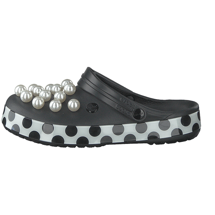 crocband timeless clash pearls clog