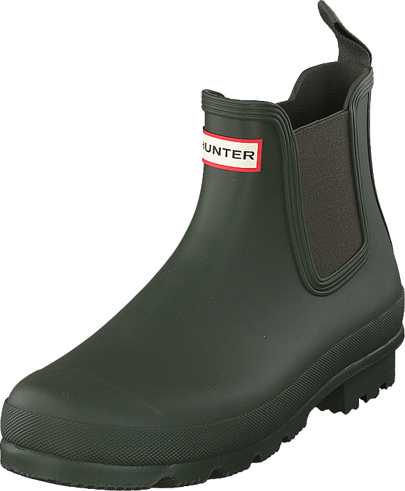 hunter chelsea boots olive green