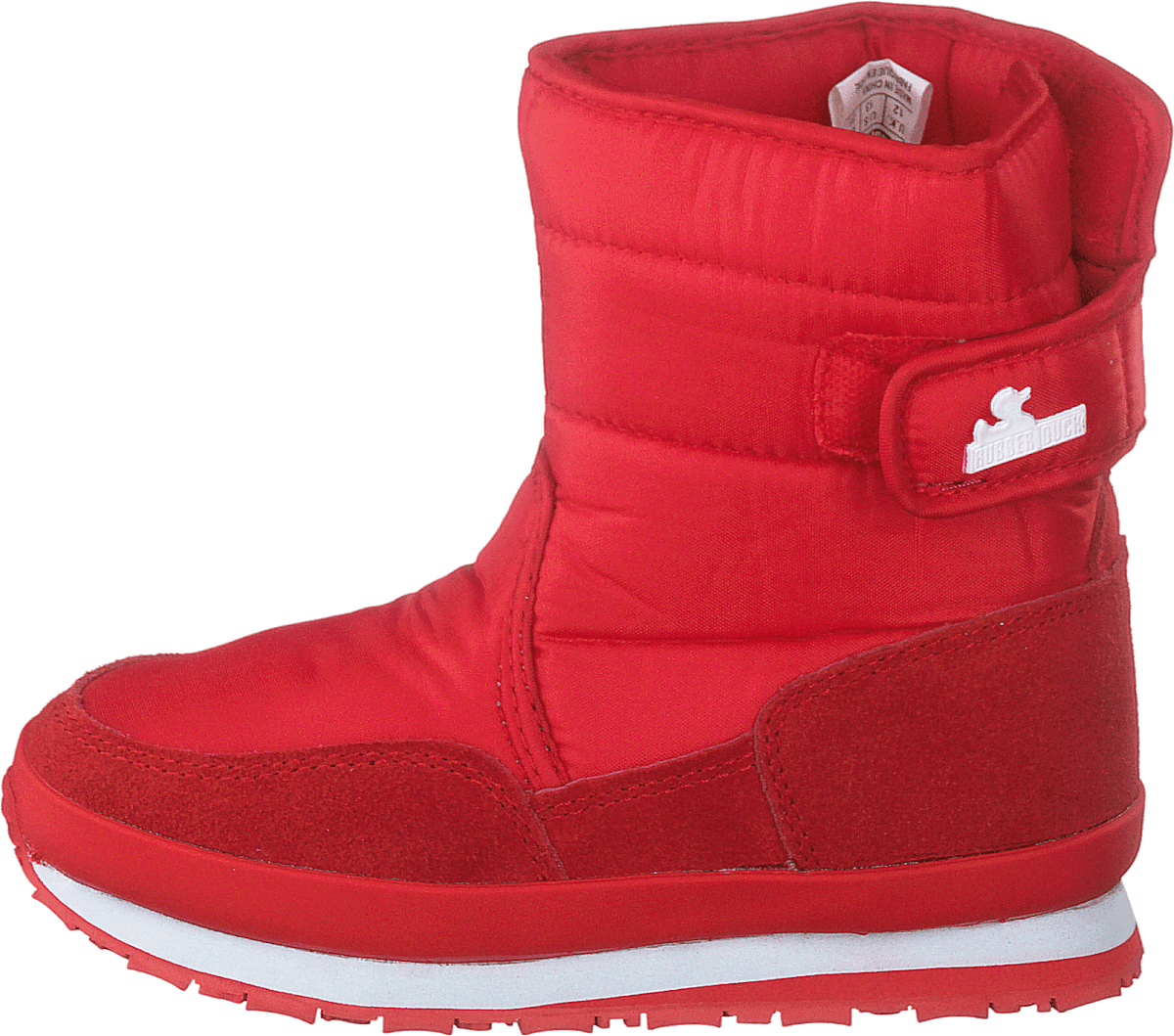 Rd Nylon Suede Solid Kids Red