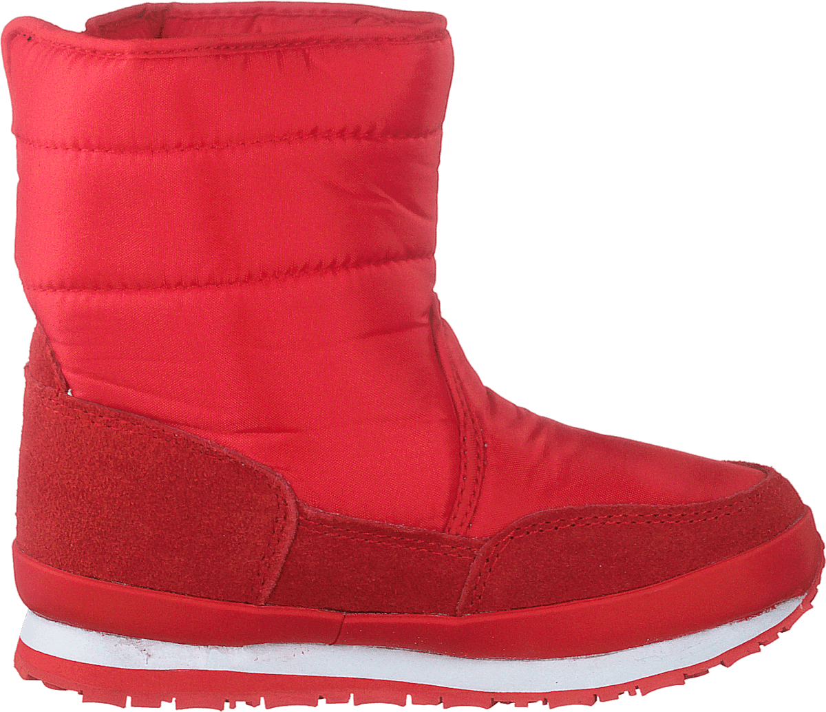 Rd Nylon Suede Solid Kids Red