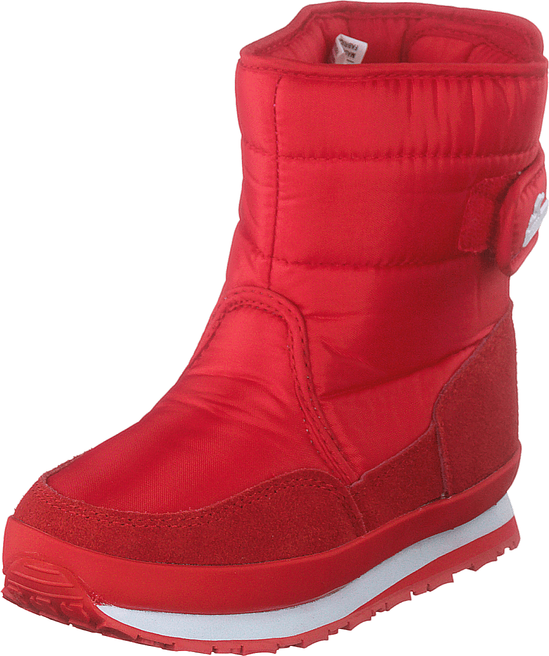 Rd Nylon Suede Solid Kids Red