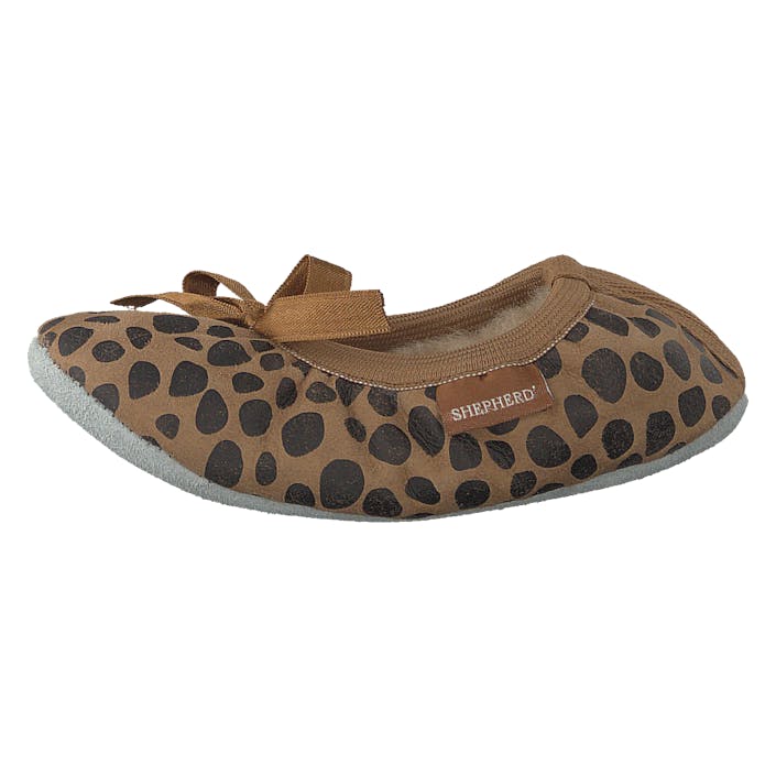 Varberg Leopard, Unisex, Shoes, Flats, ballerina shoes, Brown, EU 26