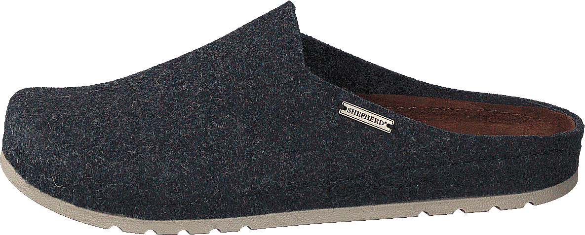 Isak Navy, Male, Schoenen, Sandalen en Sloffen, pantoffels, Grijs/Zwart, EU 44