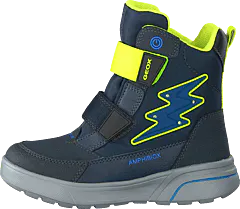 Geox - J Sveggen B.babx C Pr.dbk+ny Navy/lime