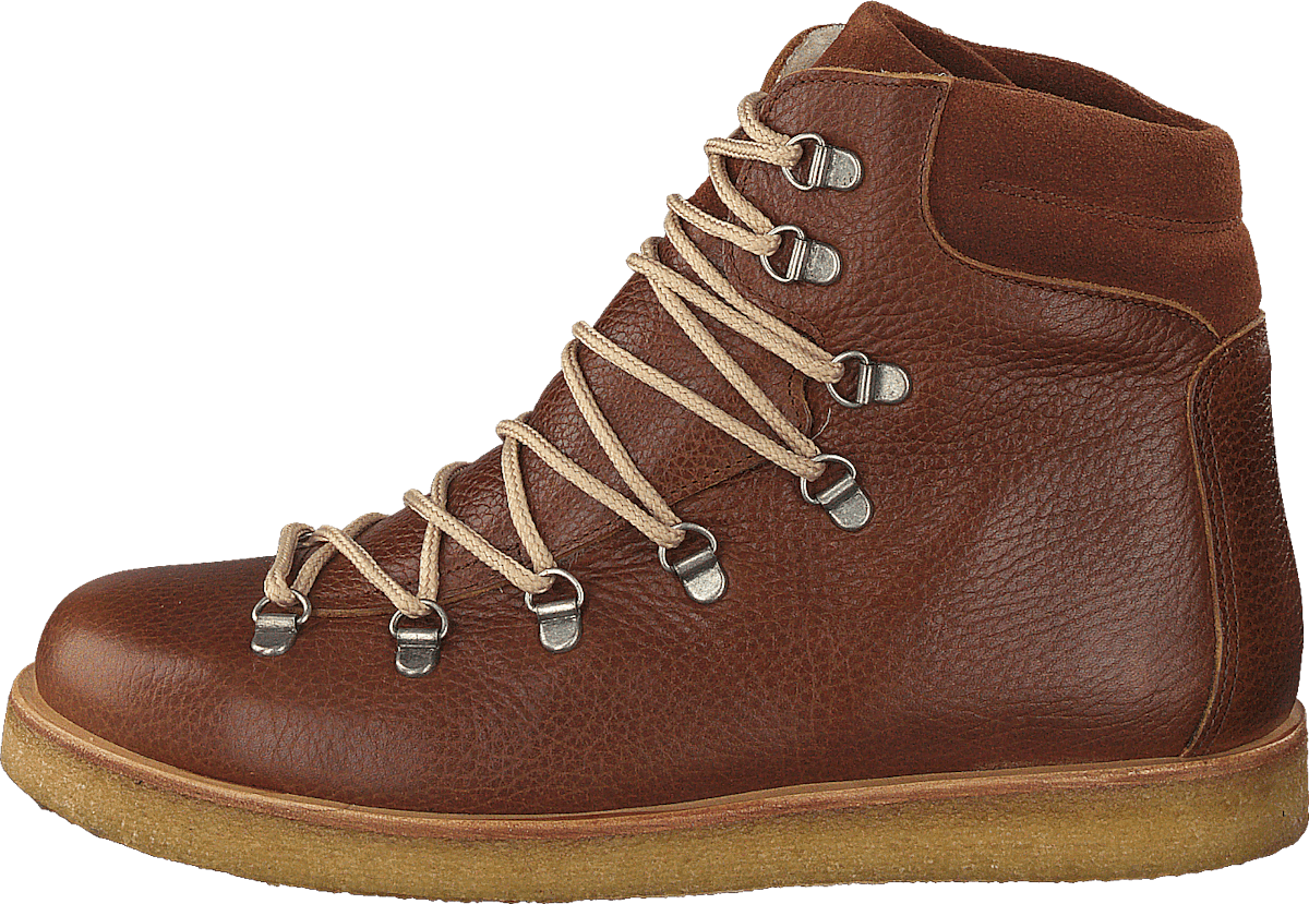 Boot With Laces And D-rings Medium Brown