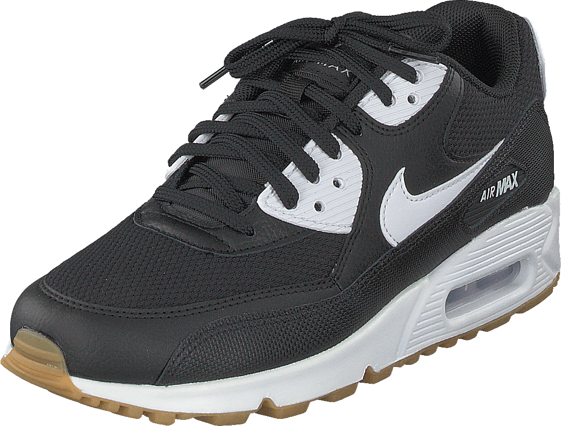 Wmns Air Max 90 Shoe Blk/wht-gum Light Brown-wht