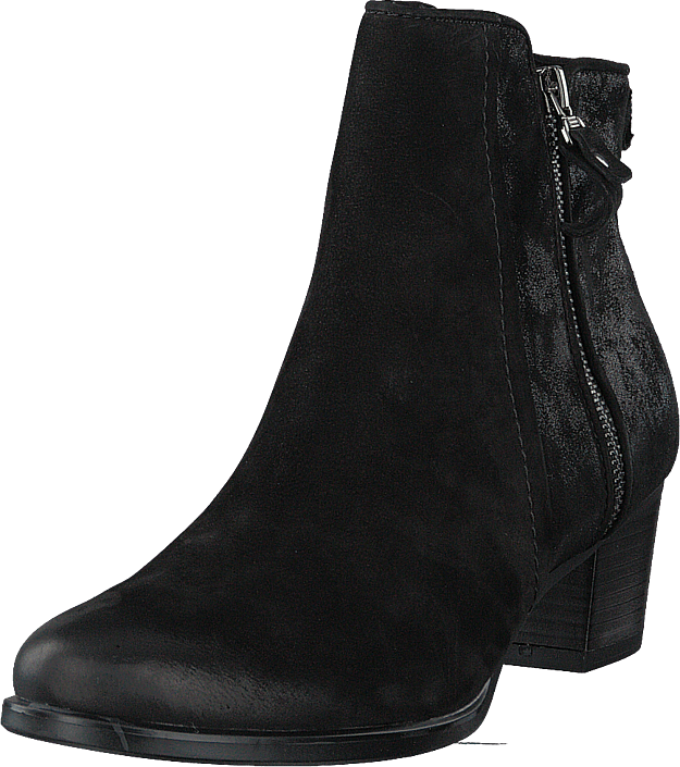 Caprice - Balina Black Nubuc Comb