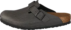 Birkenstock - Boston Vegan  Birko-flor Pull Up Antracite
