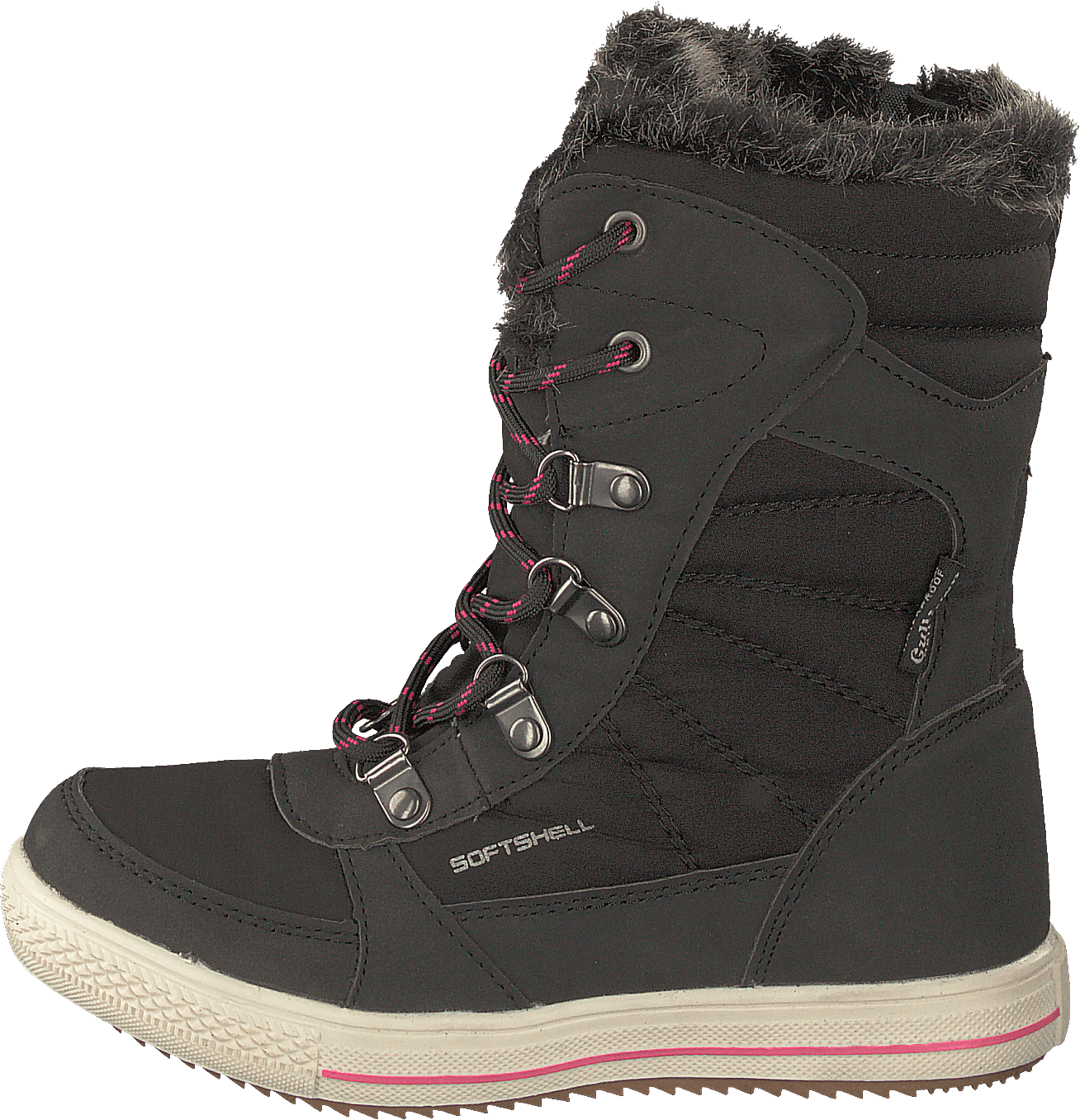 430-1933 Waterproof Warm Lined Black/fuchsia, Unisex, Sko, Boots, vinterstøvler, Svart, EU 37