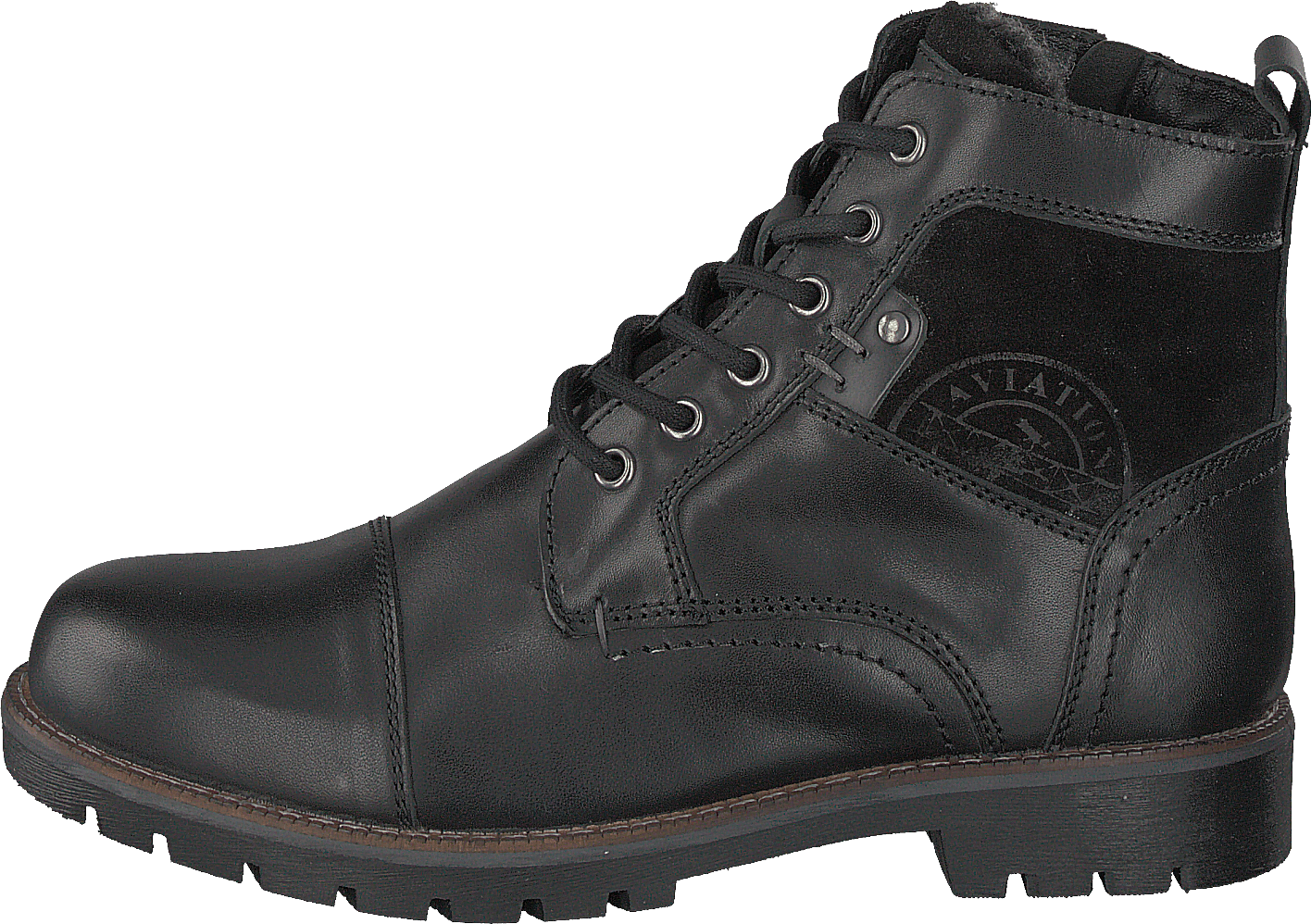 451-5747 Premium Warm Lining Black, Male, Kengät, Bootsit, Bootsit, Musta, EU 45