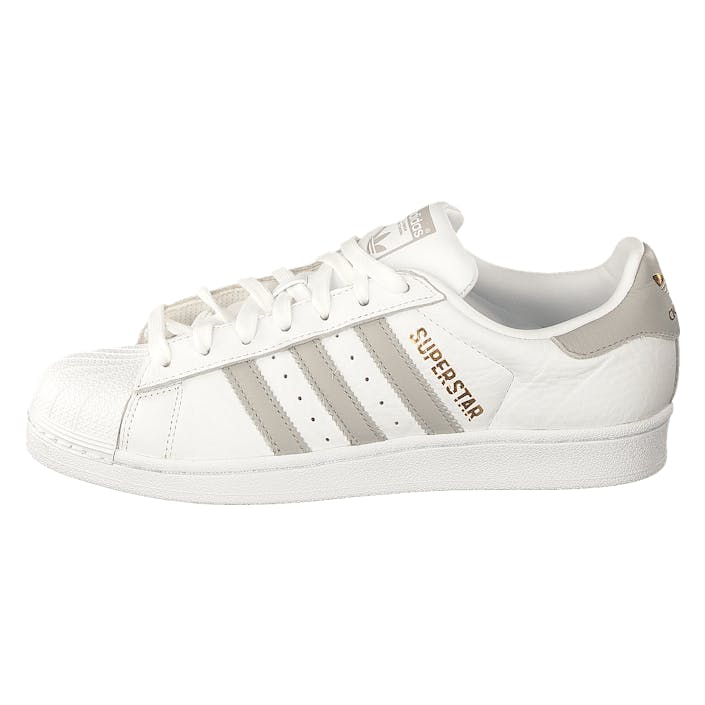Superstar W Ftwwht/gretwo/ftwwht, Female, Sko, Sneakers, Sneakers, Hvit, EU 36