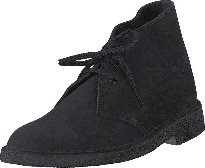 clarks desert boots black
