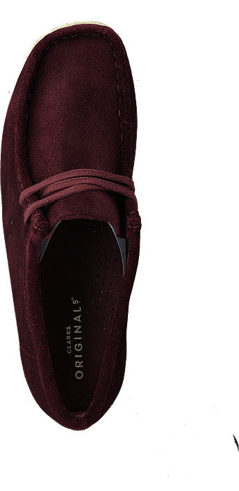 clarks wallabee burgundy suede
