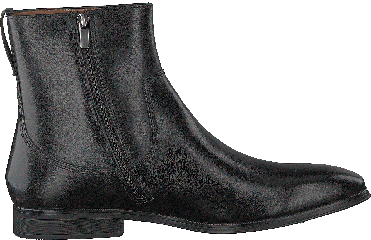 Gilman Zip Black Leather Shoes for every occasion Footway