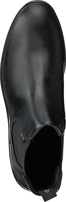Hush Puppies - Vedge Chels Blk Leath Black