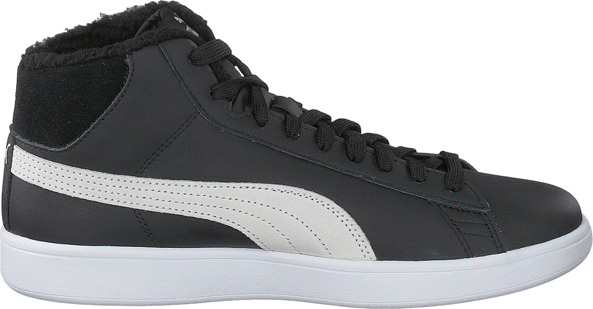 Puma Smash V2 Mid L Fur Jr Puma Black-puma White