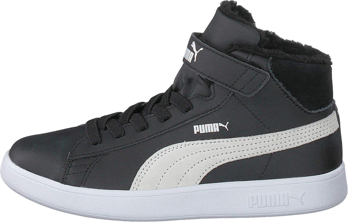 Puma Smash V2 Mid L Fur V Ps Puma Black-puma White