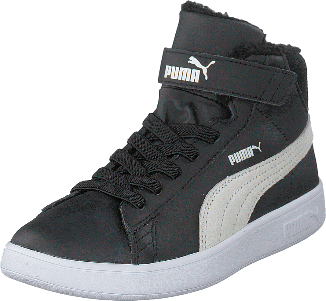 Puma Smash V2 Mid L Fur V Ps Puma Black-puma White - Bild 3