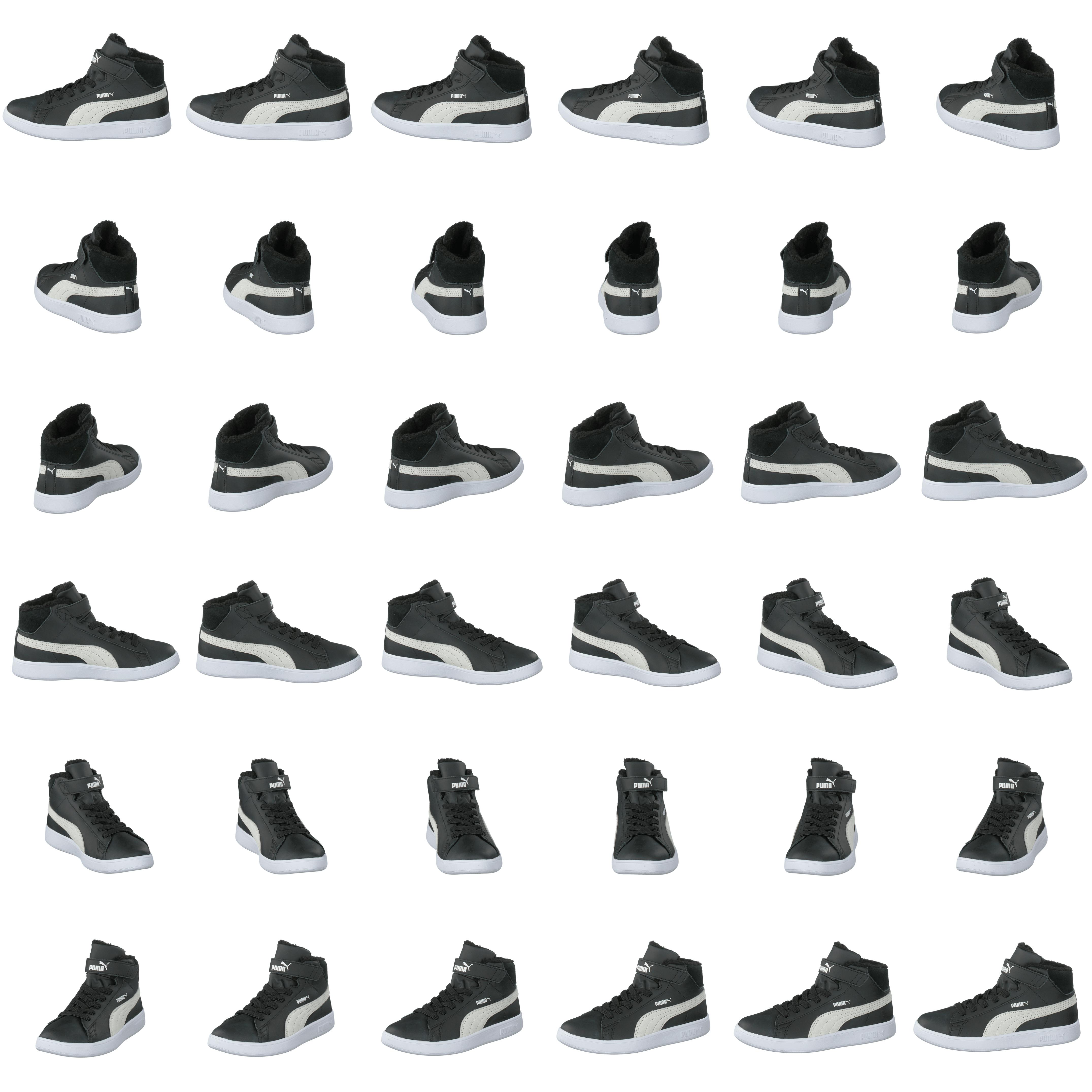 Puma Smash V2 Mid L Fur V Ps Puma Black-puma White - Bild 8