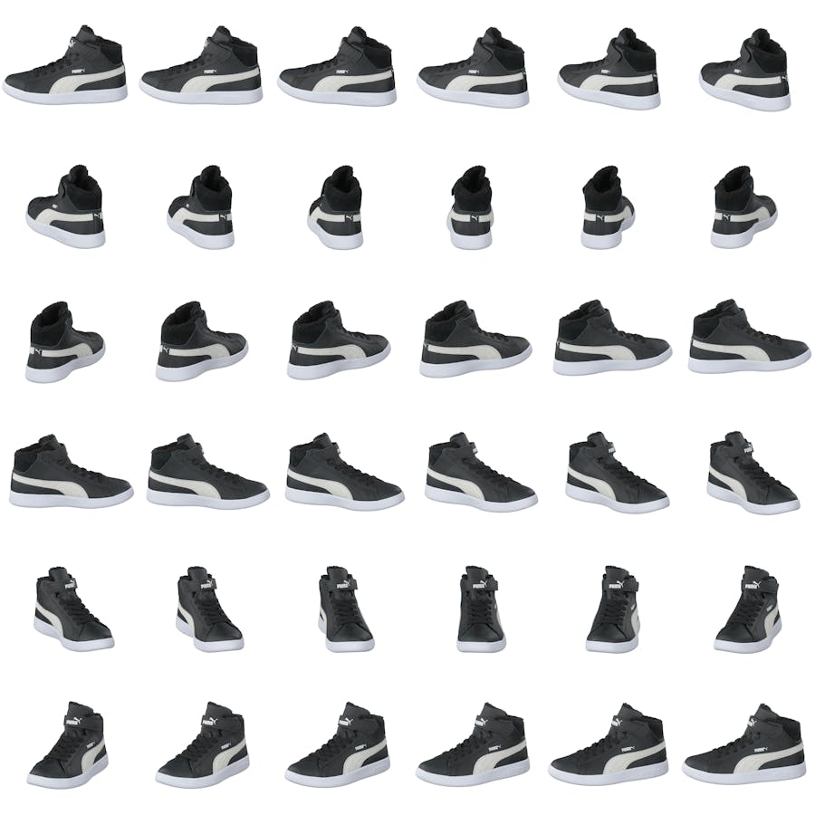 Puma Smash V2 Mid L Fur V Ps Puma Black-puma White - Bild 8