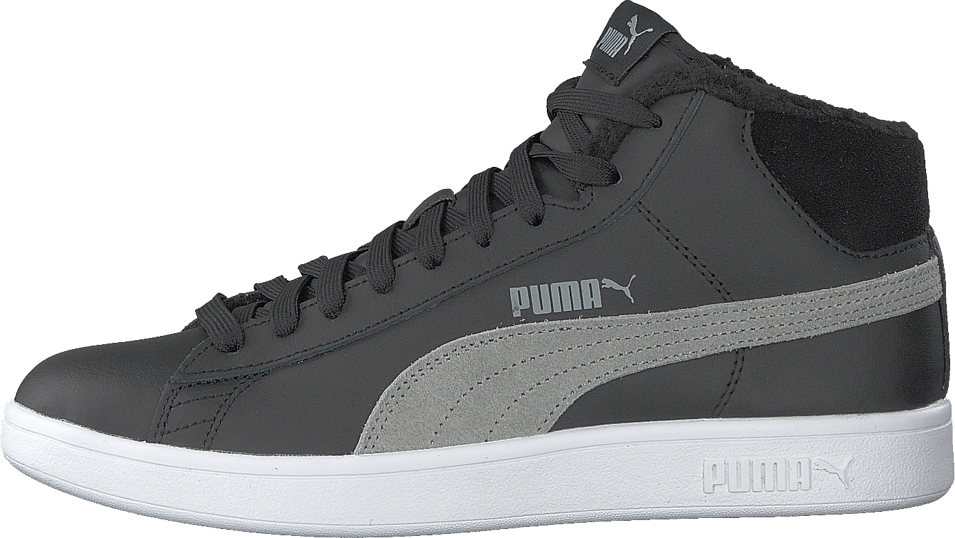 Puma Smash V2 Mid Wtr L Puma Black-quarry, Unisex, Shoes, Trainers, high-top sneakers, Grey, UK 8
