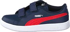 Puma - Puma Smash V2 L V Ps Peacoat-ribbon Red-puma White