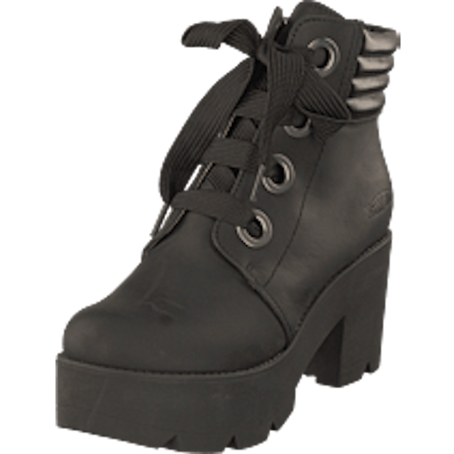 Mid Lace Boot Black/silver - Bild 9