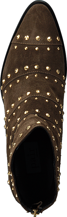 A Pair - Rivet Flat Boot Softy Olivia, Rivets Oro