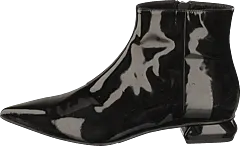 A Pair - Flat Pointed Trend Bootlet Vernice Nero