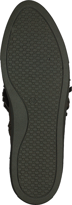 A Pair - Pointed Sneak With Chain Velour Army