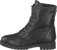 Bianco - Laced Up Boot W/wool Ond18 100-black