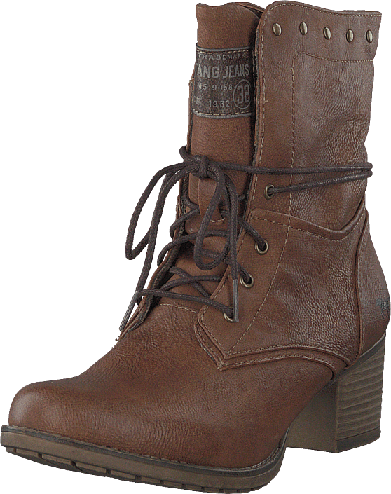 Mustang - Damen-schnür-stiefelette Kastanie