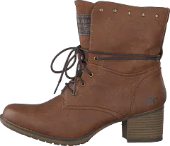 Mustang - Damen-schnür-stiefelette Kastanie