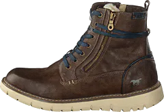 Mustang - Schnür-boot Dunkelbraun