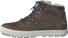 Mustang - High Top Sneaker Mittelbraun