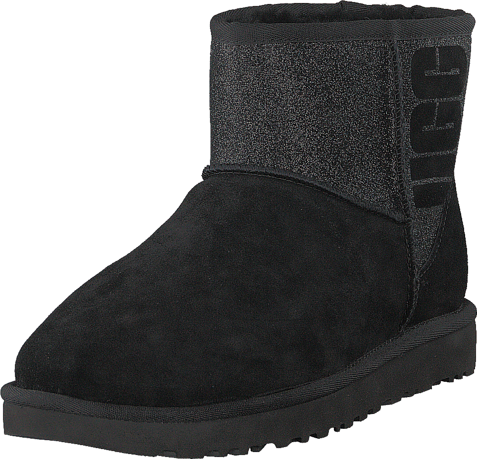 Classic Mini Ugg Sparkle Black