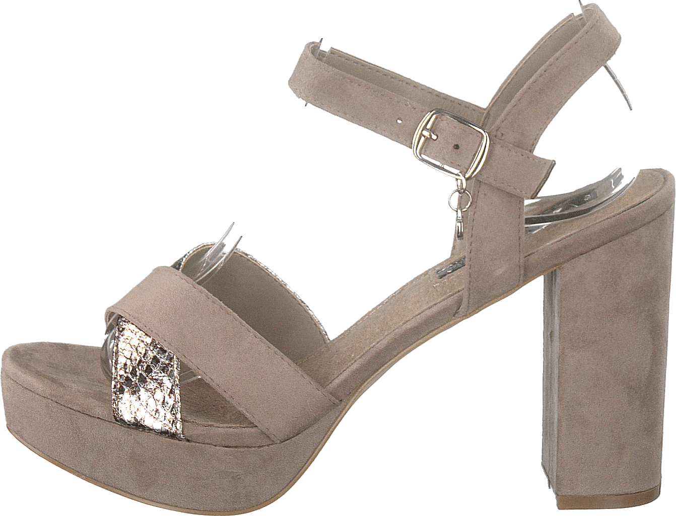 32055 Taupe, Female, Schoenen, Hakken, hakken, Bruin, EU 40