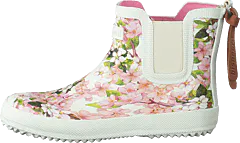 Bisgaard - Mini Rubberboot Creme Flowers